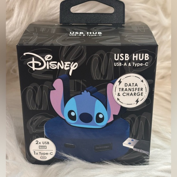 Disney Other - Disney Stitch 3-Port USB Hub